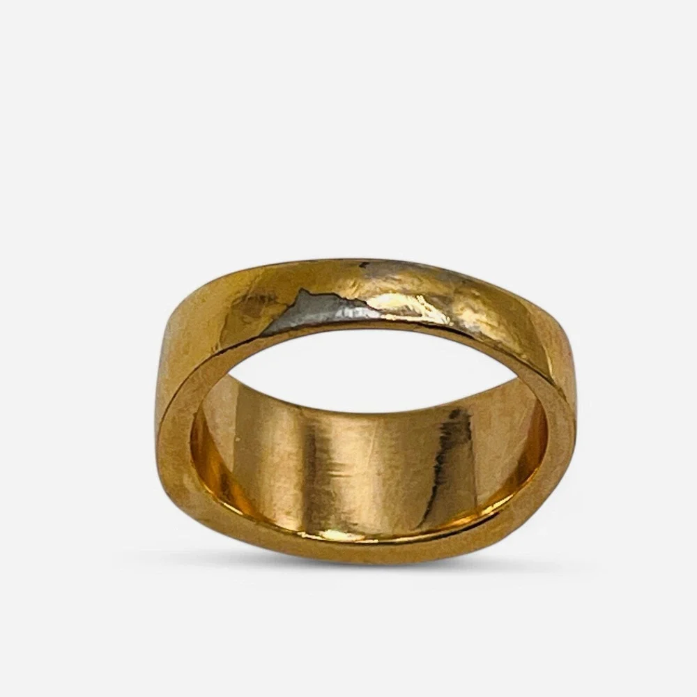 Vintage 18K Gold‎ HGE Womens Ring Multi Gem Sz 8.5
